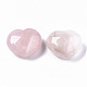 Piedra de amor de corazón de cuarzo rosa natural G-S364-062A-2