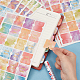 Adesivi con schede autoadesive per pianificatore mensile a colori sfumati DIY-WH0308-187A-3