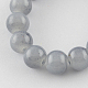 Abalorios de vidrio jade de imitación hebras X-DGLA-S076-10mm-30-1