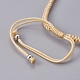 Fabbricazione di braccialetti di perline intrecciati con corde di nylon BJEW-F360-FP12-3