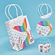 AHANDMAKER 20Pcs 2 Style Rectangle Foldable Creative Kraft Paper Gift Bag CARB-GA0001-11-4