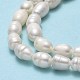 Fili di perle di perle d'acqua dolce coltivate naturali X-PEAR-J006-13A-4