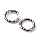 304 Stainless Steel Open Jump Rings X-STAS-Q186-02-4x0.6mm-3