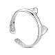 Shegrace design carino rodiato anello in argento sterling 925 JR123B-1