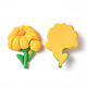 オペーク樹脂カボション  花柄  31x23.5x8.5mm CRES-P023-04D-2