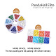 パンダホール エリート ミックス スタイル 6/0 ラウンド ガラス シード ビーズ  ミックスカラー  4mm  穴：1.5mm  約1900個/箱 SEED-PH0006-4mm-11-8
