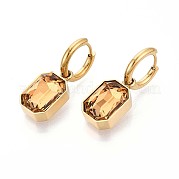 Серьги-кольца из нержавеющей стали 304 EJEW-T047-14G-B