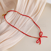 Ожерелья из стеклянных бусин Feaceted Rondelle LK3957-8