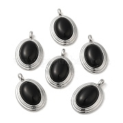 Подвески из натурального черного оникса (окрашенные и нагретые) KK-M270-41P-02