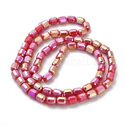Chapelets de perles en verre électroplaqué&nbsp;EGLA-D030-06C