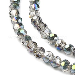Chapelets de perles en verre électroplaqué&nbsp;EGLA-D021-15