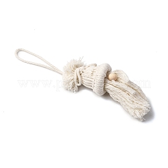 Cordon en coton avec décorations suspendues en perles de bois&nbsp;HJEW-JM04095