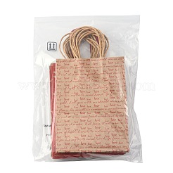 12 stücke 5 arten valentinstag herz gedruckt papier taschen&nbsp;CARB-FS0001-07