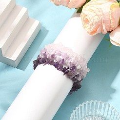 4 Set mit Stretch-Armbändern aus Edelsteinperlen.&nbsp;BJEW-JB11182