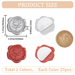 50 adesivo con sigillo di cera in 2 stili&nbsp;DIY-CP0009-10B