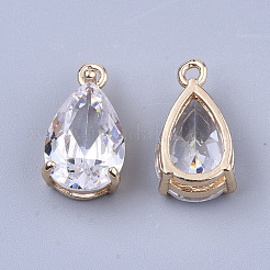 Charms in vetro trasparente&nbsp;X-GLAA-T007-11G