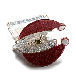 Haarspangen aus glitzerndem Acryl mit weihnachtlichem Motiv&nbsp;PHAR-R179-03