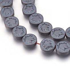 Non magnetici fili di perline di ematite sintetico&nbsp;G-I208-12F-A
