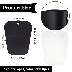 8 Stück 2 Farben PVC-Stiefelformer-Einsätze&nbsp;DIY-BC0006-72