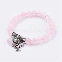 Pulseras estiradas naturales de gemas mixtas&nbsp;BJEW-F262-A