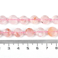 Natürliche rote hämatoide Quarz-/Eisenquarz-Perlenstränge&nbsp;G-C116-A17-01