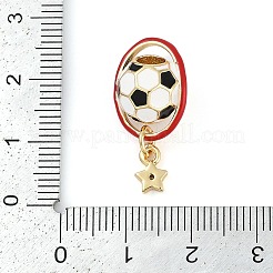 Estante de placas micro latón allanan charms de circonio cúbico&nbsp;KK-P287-05G