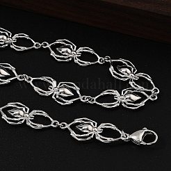 Halsketten mit Spinnengliedern aus Edelstahl 304 für Damen und Herren&nbsp;NJEW-A043-06P