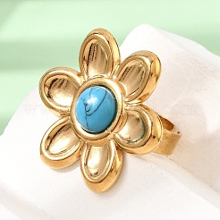Anillos abiertos de acero inoxidable 304 para mujer&nbsp;GG-CBA7994-02G