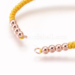 Fabrication de bracelets de perles tressées en nylon&nbsp;BJEW-F360-FRG22