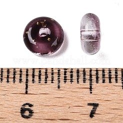Galvanisieren Sie transparente Farben Regenbogen mit Glitzerpulver Glas Saatperlen Perlen&nbsp;SEED-T007-04A