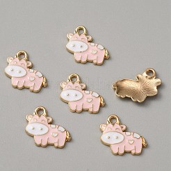 Pendentifs d'émail en alliage&nbsp;ENAM-WH0001-15KCG-03