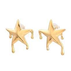 Orecchini a perno da donna in acciaio inossidabile 304 stile fusione&nbsp;EJEW-F415-02G-03