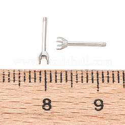 Boucles d'oreilles à tige en acier inoxydable 304&nbsp;STAS-B091-02A-01P