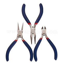 Satz von 8 Stück Schmuck machen Friesen Tool Kit mit schwarzen Reißverschluss Fall Zubehör&nbsp;TOOL-PH0001-03