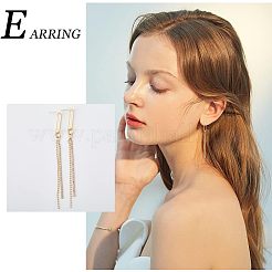 12 paio di orecchini ovali in ottone di 2 misure con 925 perni in argento sterling per donna&nbsp;KK-FH0005-08