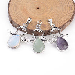 Pendentifs en pierres précieuses mixtes naturels et synthétiques&nbsp;G-X0005-09P