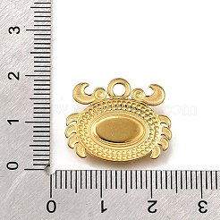 Anhänger aus natürlichem Paua-Muschel-Pave aus Edelstahl 304&nbsp;STAS-C122-21B-01G
