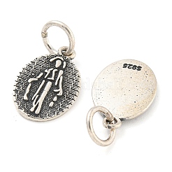 925 thailändischer religiöser Medaillenanhänger aus Sterlingsilber&nbsp;STER-NH0001-68AS