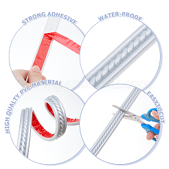 PVC selbstklebende flexible Formleiste&nbsp;DIY-WH0671-023B