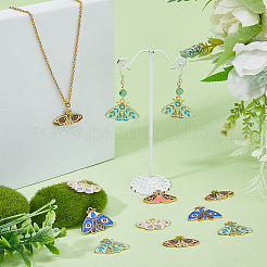 30pcs 5 styles de pendentifs en émail en alliage&nbsp;ENAM-DC0001-70
