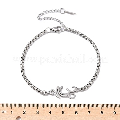 Bracciali a maglie in acciaio inossidabile 304&nbsp;BJEW-Z107-01P