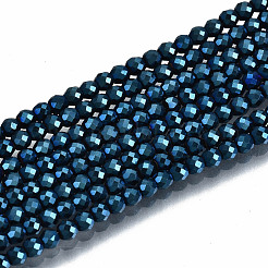 Electroplate non magnetici ematite sintetico fili di perline&nbsp;G-T114-59
