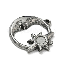 Cabochon-Fassungen für Anhänger aus Edelstahl 304&nbsp;STAS-P422-14P