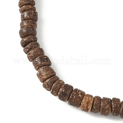 Bracelets extensibles en noix de coco et perles de pierres précieuses mélangées naturelles et synthétiques&nbsp;BJEW-JB12674