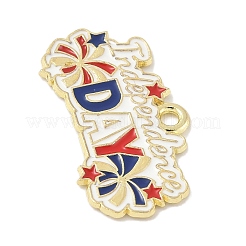 Pendentifs en alliage émaillé pour le jour de l'indépendance&nbsp;FIND-M083-05I-G