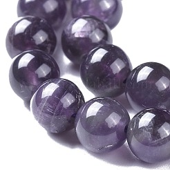 Natürlichen Amethyst runde Perle Stränge&nbsp;X-G-I168-08-8mm