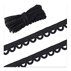 Ruban de coton à bordure simple picot de 10 mètre&nbsp;OCOR-WH0070-142B