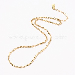 Collane di ottone catena a maglia&nbsp;NJEW-H206-07G