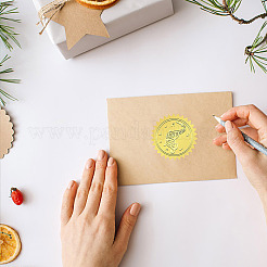 6 selbstklebende geprägte Aufkleber aus Aluminiumfolienpapier mit Mustern&nbsp;DIY-WH0451-012