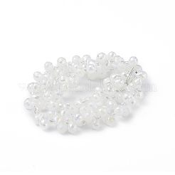 Abalorios de vidrio jade de imitación hebras&nbsp;EGLA-F152-A02